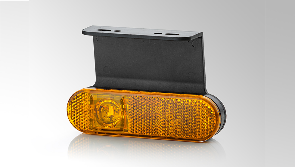 LED side marker lamp with reflex reflector, HELLA