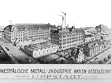 Das Fabrikgebäude der WMI an der Lüningstraße in Lippstadt um das Jahr 1920 herum