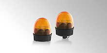 LED beacon for easy installation and universal use on agricultural vehicles and tractors