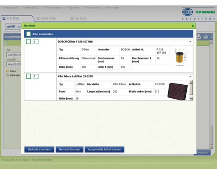 HGS Data: Diagnosedatenbank