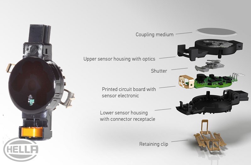 Regensensor Lichtsensor: Aufbau