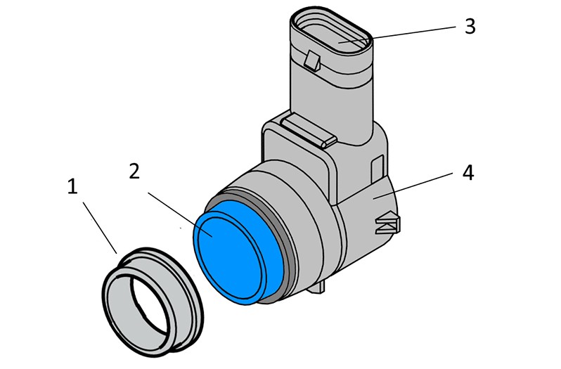 Aufbau Ultraschallsensor