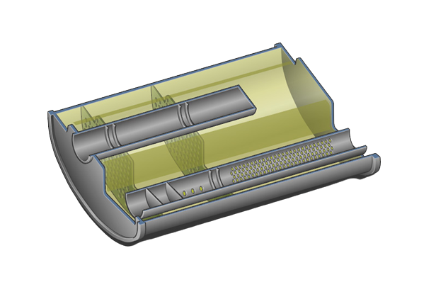 Exhaust system: Structure and components - Noise absorption