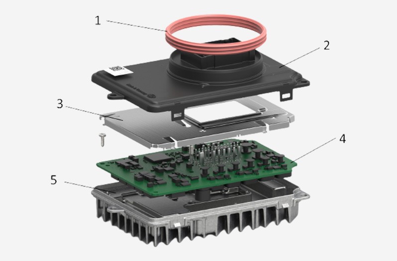 Sample illustration of the light control unit structure