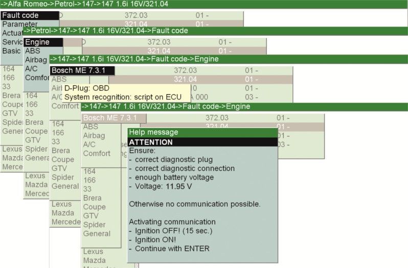 Check ignition coil: Perform applications on the diagnostic unit