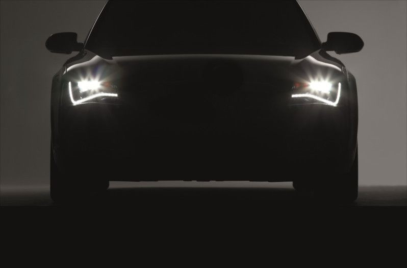 LED headlights on the Audi A8