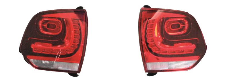 Encoding the Golf 6 rear LED lights: Parts for installation