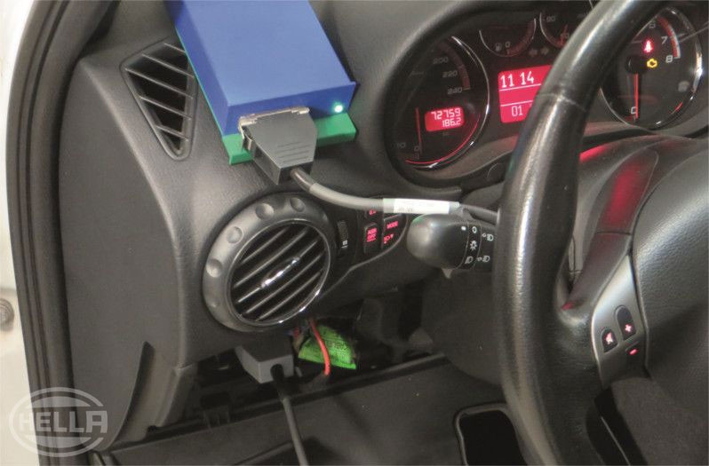 Check the ignition coil: Connect the diagnostic unit to the 16-pin OBD connector