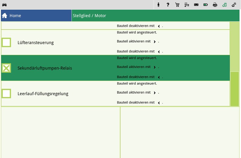 Fehlersuche Sekundärluftsystem