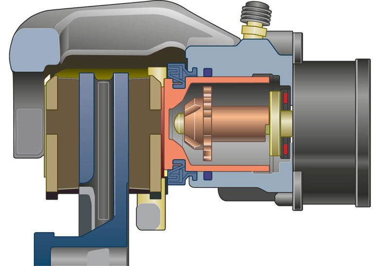 Elektromechanische Feststellbremse: Aufbau