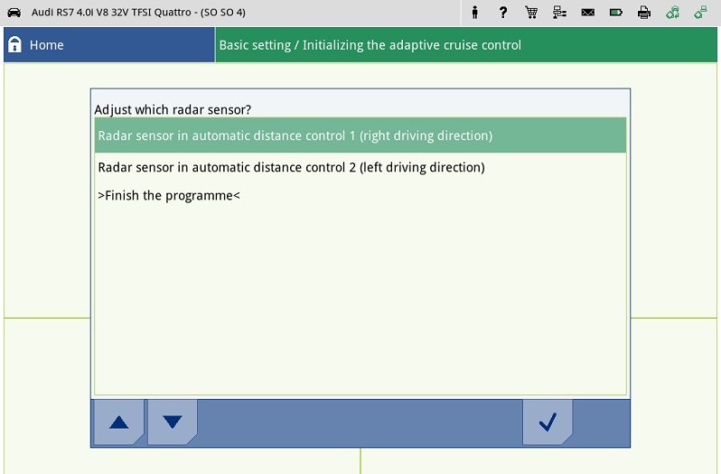 Adjust ACC radar sensor - Expose sensor Fig. 2