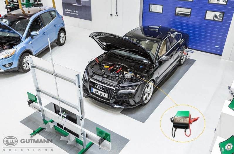 Setting the ACC radar sensor - preparation Fig. 1