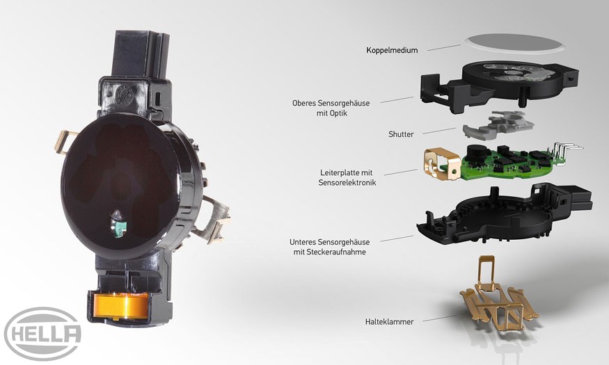 Regensensor Lichtsensor: Aufbau