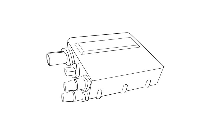 High-voltage coolant heater