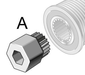 Wartungshinweise - Freilaufriemenscheibe Generator