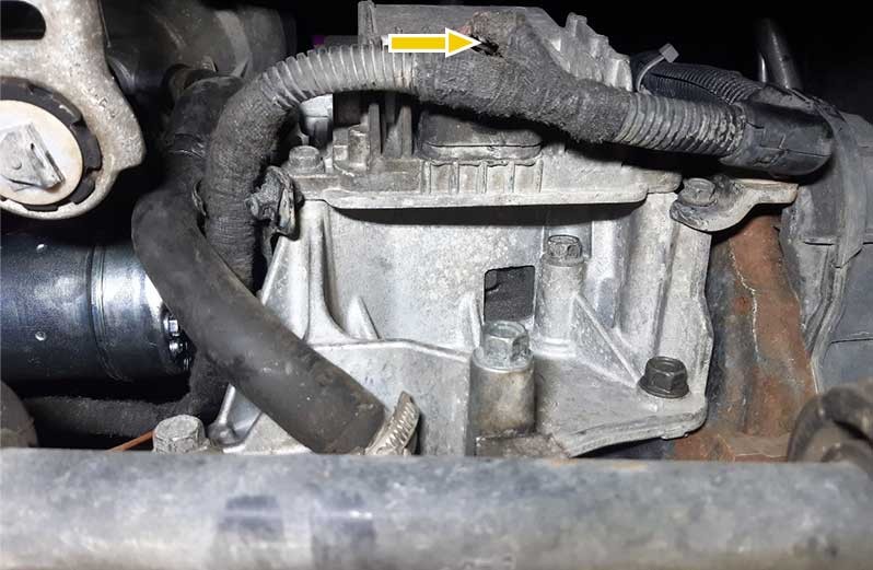 Starting from the underbody, steering control unit