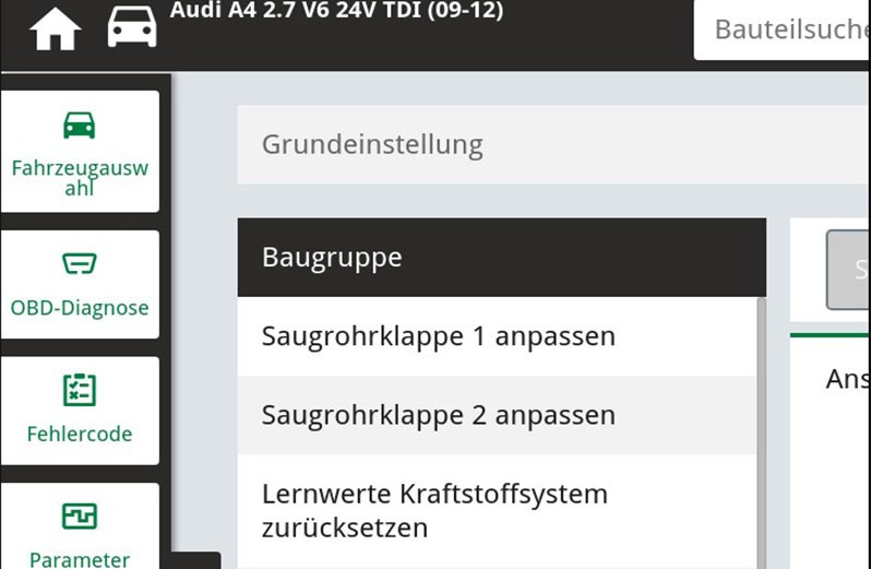 Audi A4, A6, A8 und Q7 - Fehlercode P3134 Saugrohrklappe für Luftstrom Bank 1 und Motorkontrolllampe leuchtet