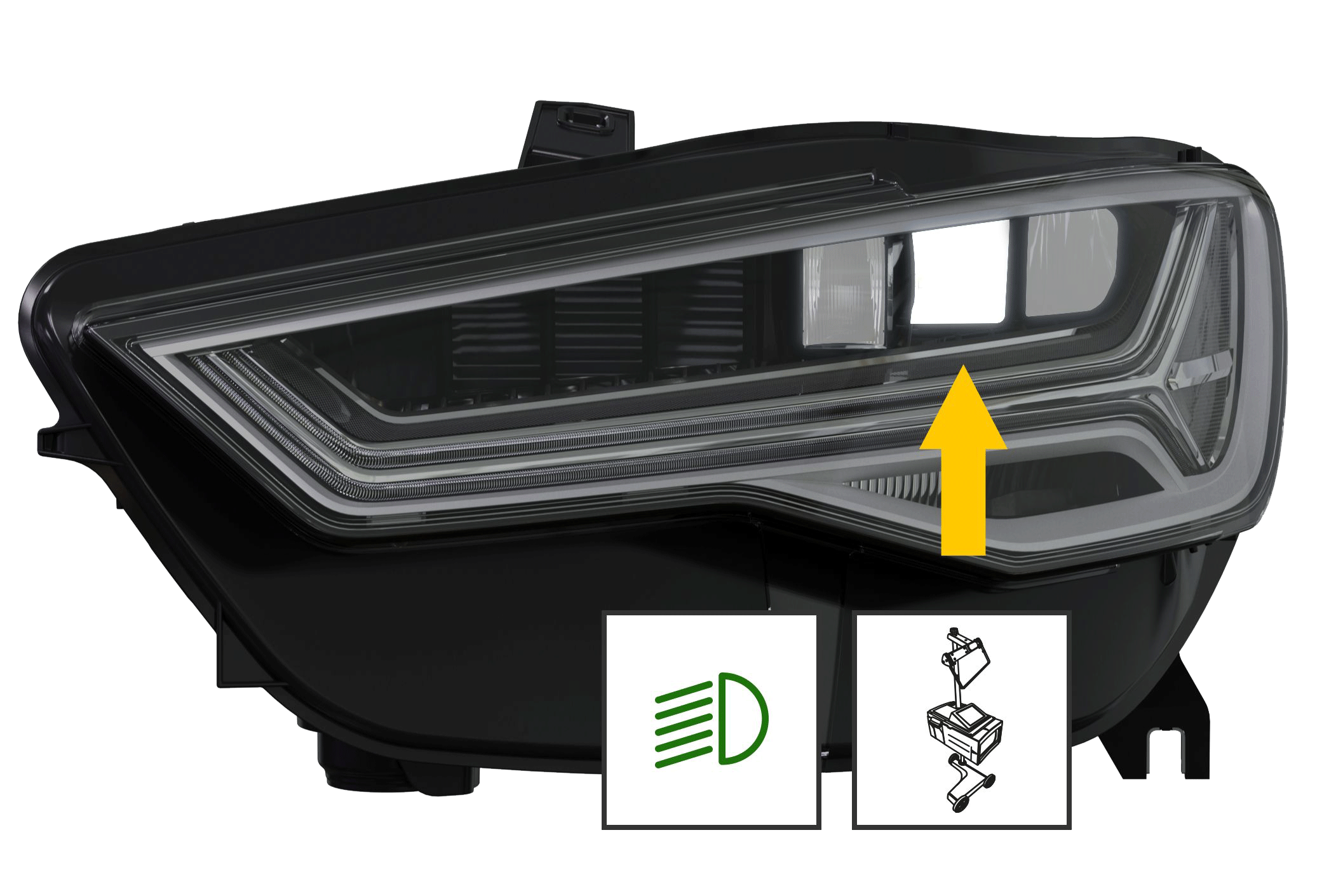 Matrix LED Scheinwerfer Audi A6 neu einstellen: Arbeitsablauf 2