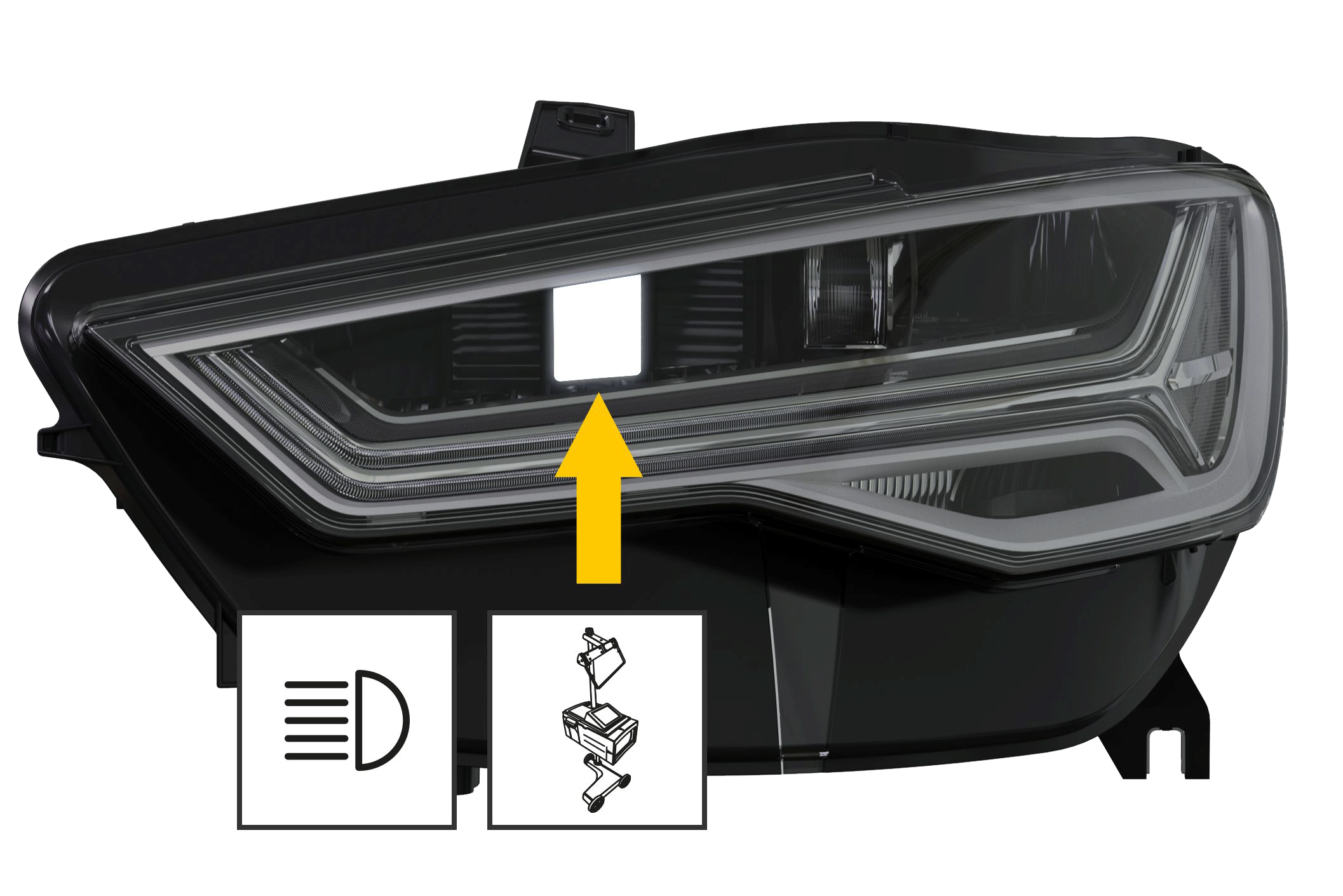 Matrix LED Scheinwerfer Audi A6 neu einstellen: Arbeitsablauf 2