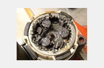 Damaged planetary gearbox