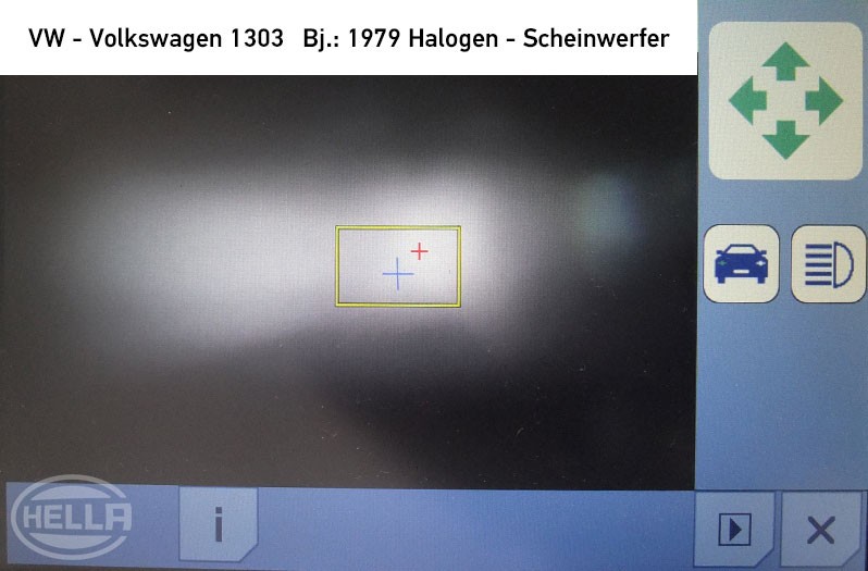 Digitales Scheinwerfereinstellgerät - Fernlicht rechts