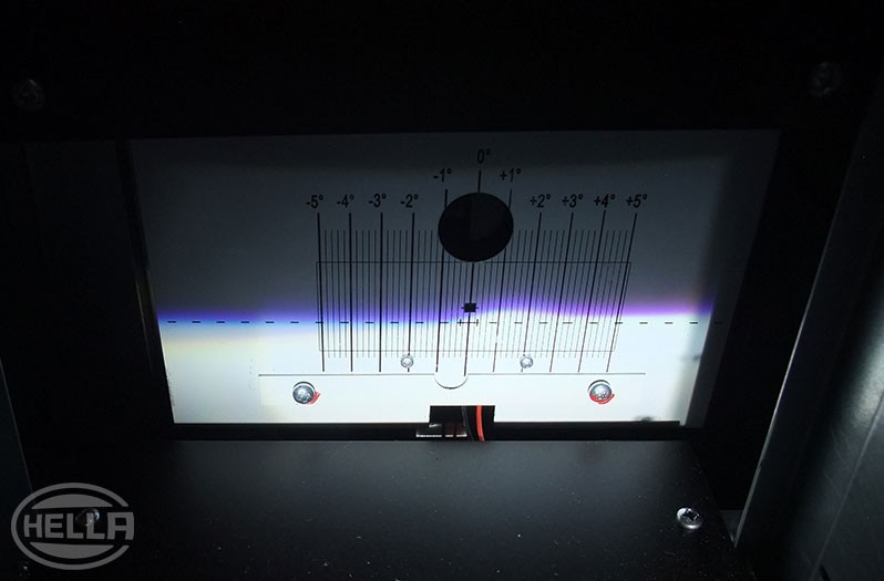 Analogue beamsetter - dipped beam, left