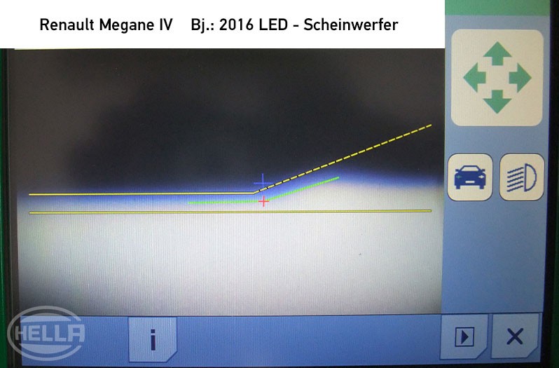 Digital beamsetter - dipped beam, right