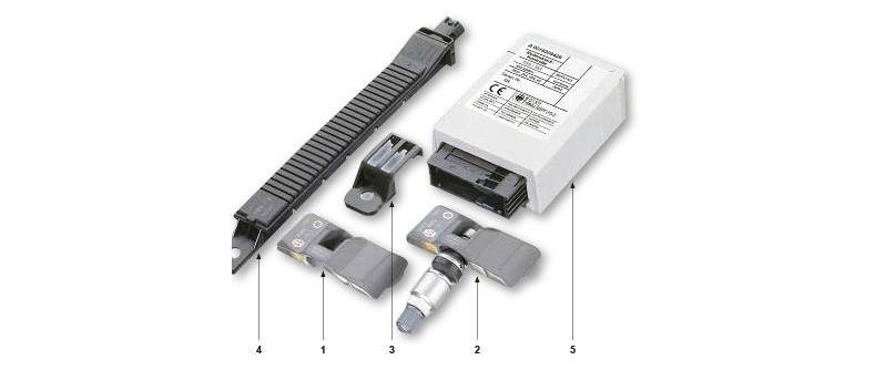 TSS BERU: Components of the tire pressure monitoring system