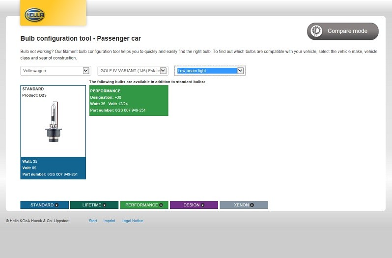 Bulb configuration tool