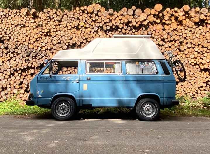 Anna and Martin have already been to France, the Czech Republic and Italy with their 1985 VW camper van.