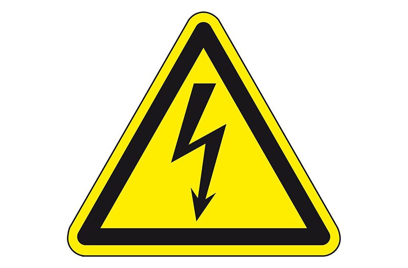 High voltage symbol