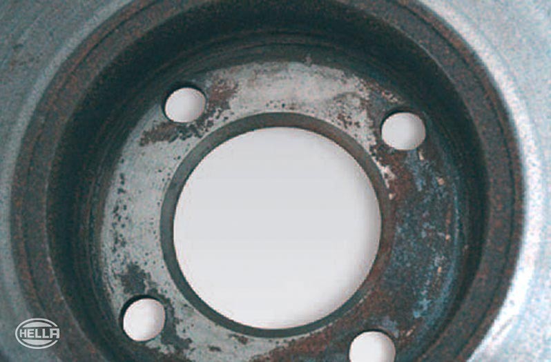 Failure modes of brake discs: Subsurface corrosion of the contact surface