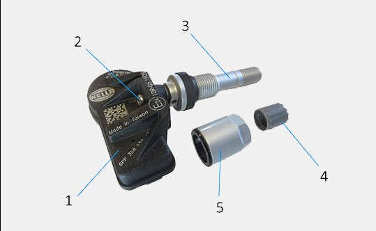 Reifenventil mit Sensor richtig positionieren 