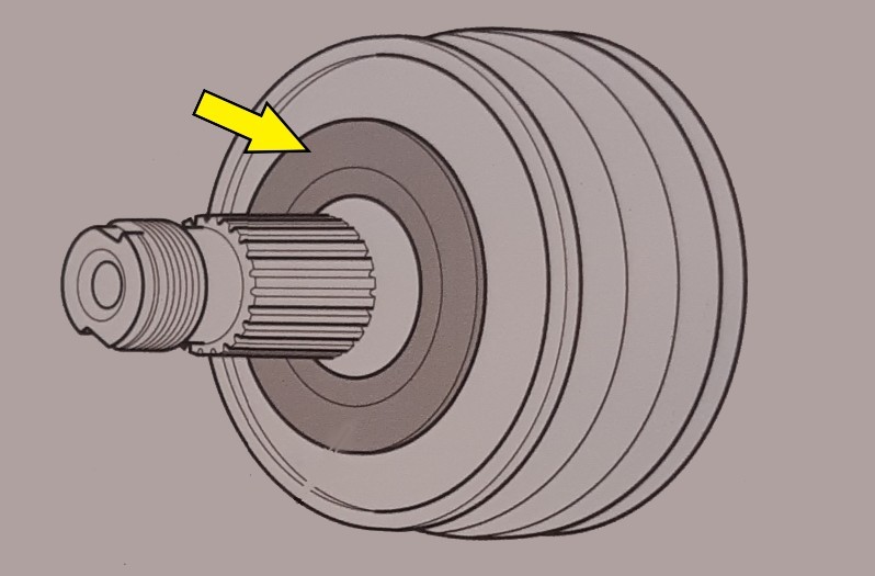 Mercedes Benz E-Klasse W211 Antriebswelle Darstellung