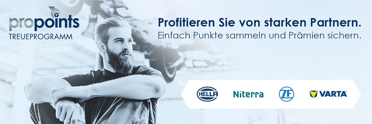 proPoints - Das Treueprogramm für Ihre Werkstatt