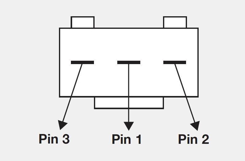 Throttle switch: Pin assignment