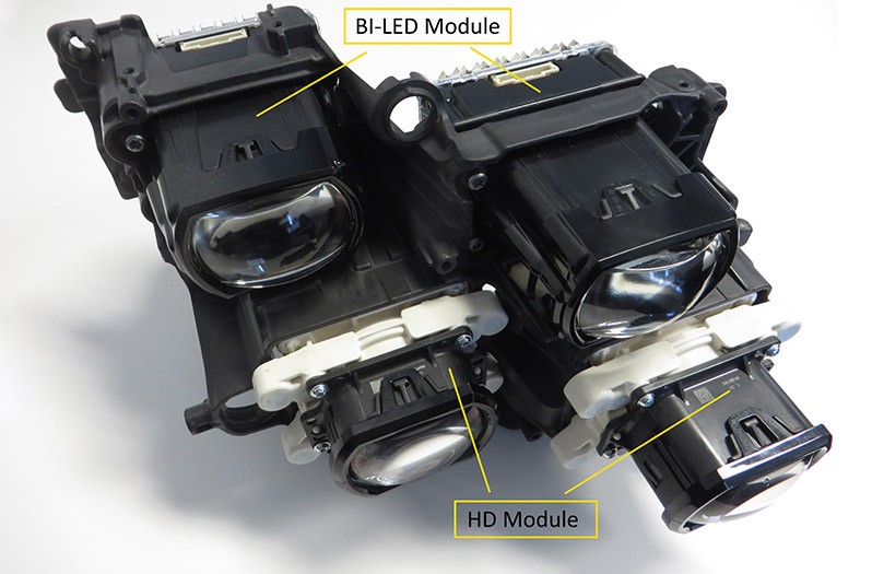 Lampenträger mit HD und BI- LED Modulen