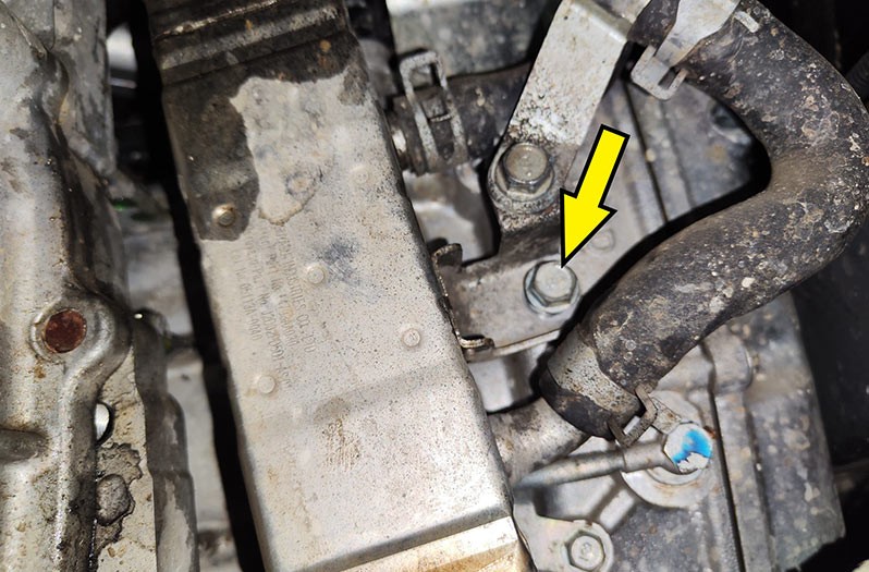 Subaru Forester EGR cooler bottom screw