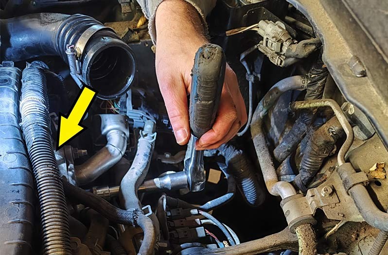 Subaru Forster EGR valve installation position