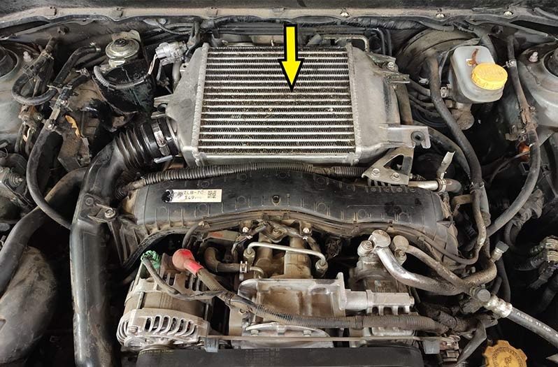 Subaru Forester charge air cooler