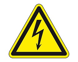 High voltage symbol