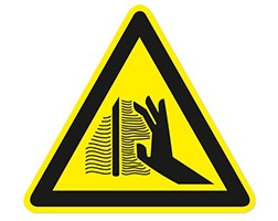 Symbol for risk of burns