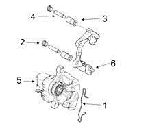 Renault Espace IV - Renewing brake disc with wheel bearing and ABS impulse ring on rear axle- Image 2