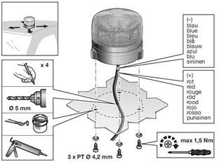 Rota LED beacon 3