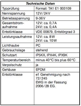 Rota LED Kennleuchte 5