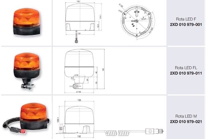 Rota LED beacon 5